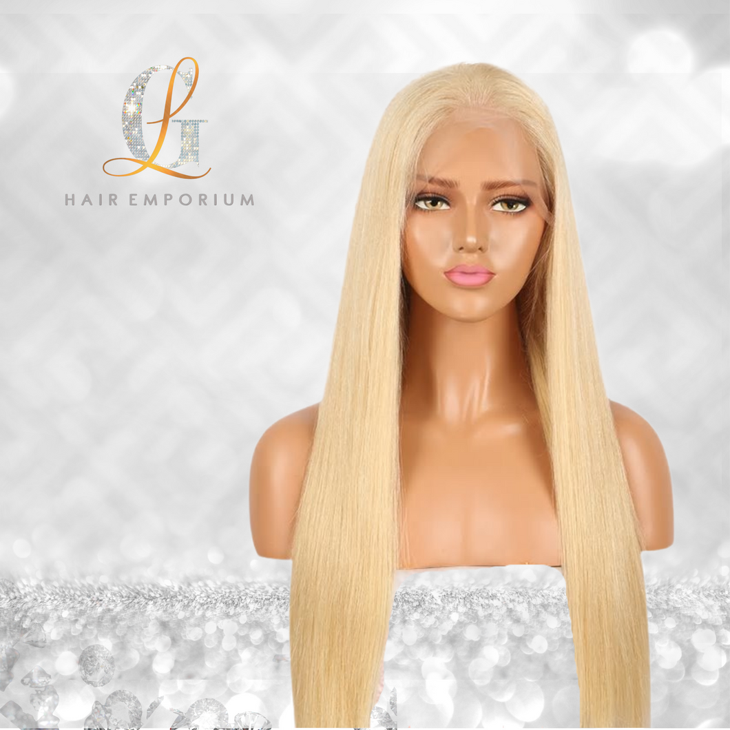 13x6 Pre-plucked Straight HD Lace Front Blonde Wigs