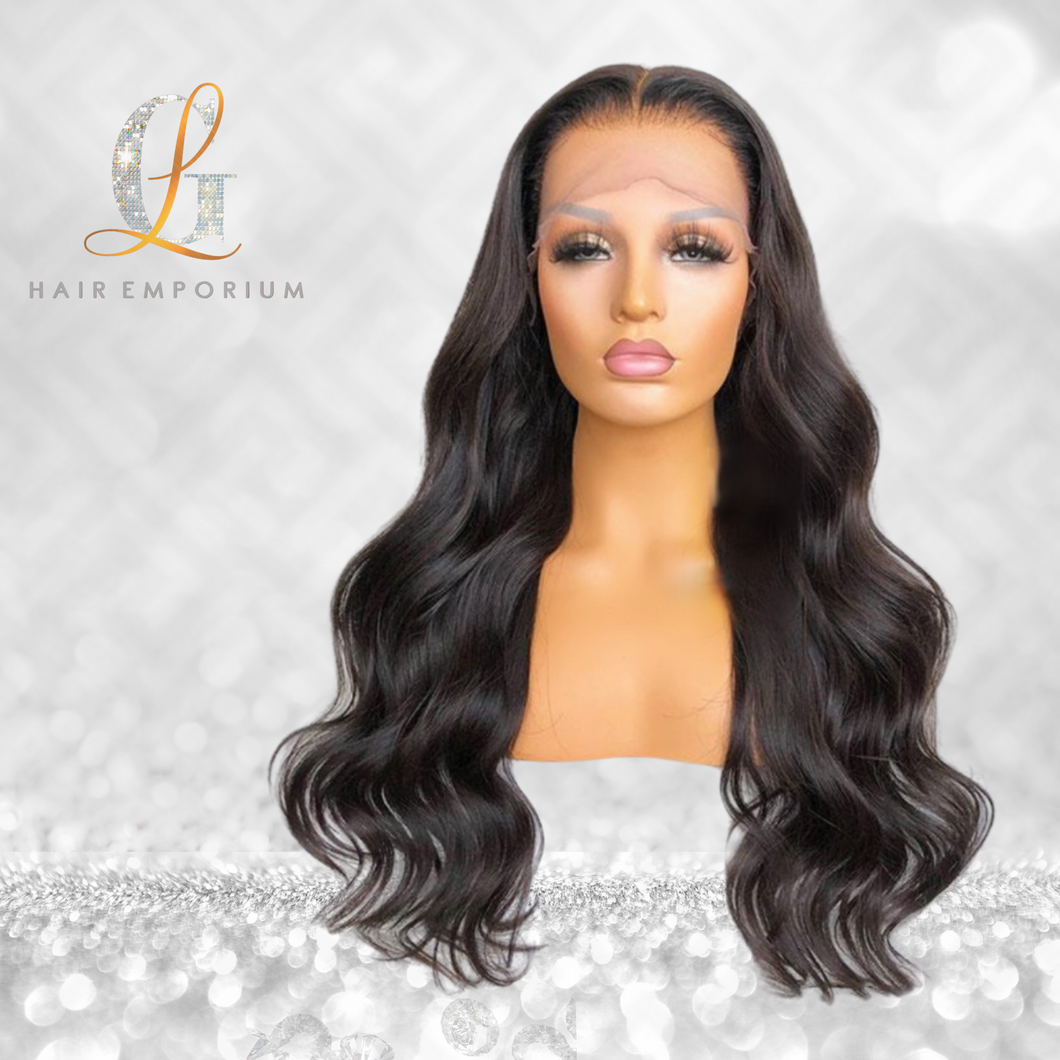 13x6 Pre-plucked Body Wave Raw Hair HD Lace Front Wig