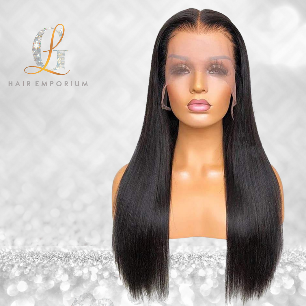 13x4 Pre-plucked Raw Straight HD Lace Front Wig