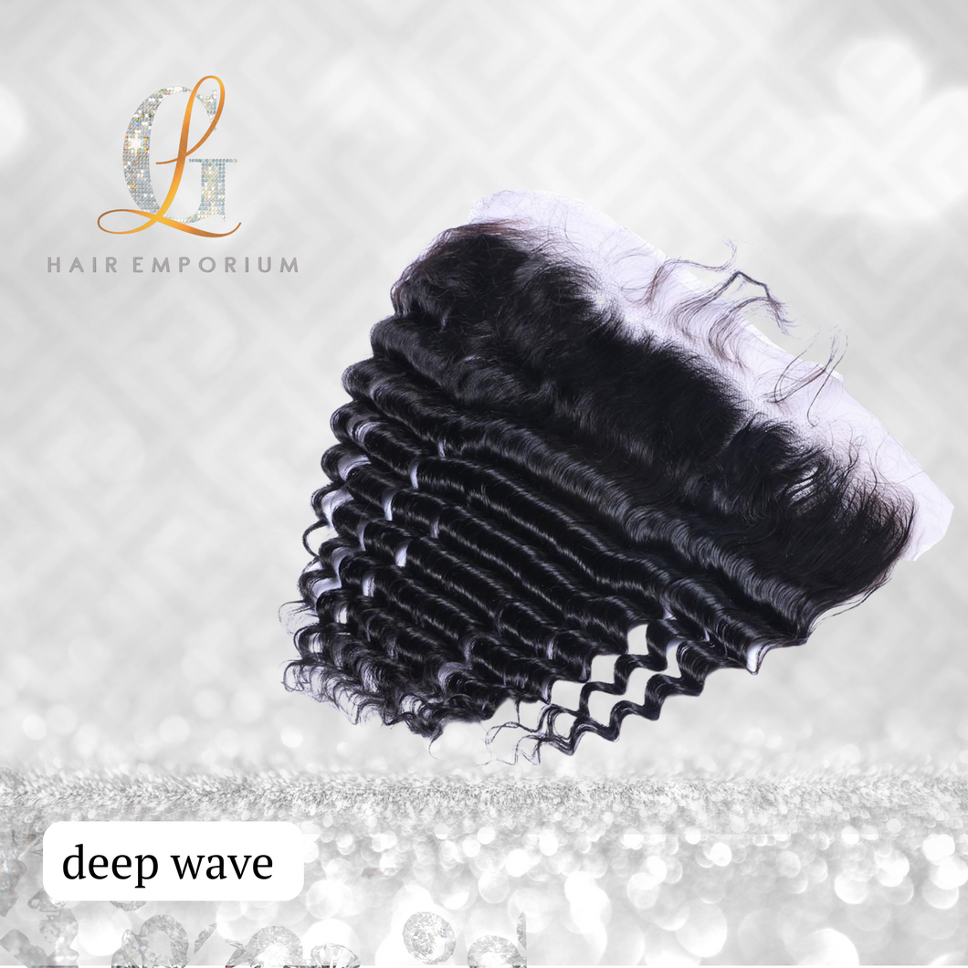 13x6 Lux Pre-plucked HD Raw Lace Frontal Deepwave/Waterwave