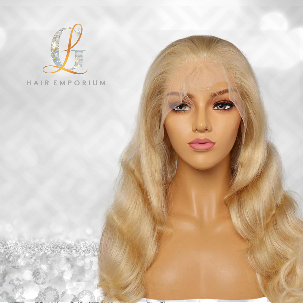 13x6 Pre-plucked Body Wave Blonde HD Lace Front Wigs